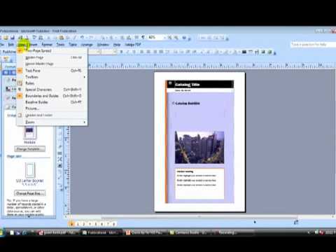 how to make a booklet on publisher