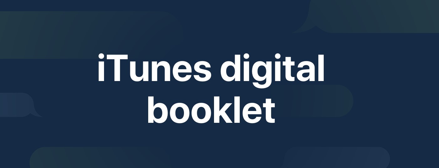 what is an itunes digital booklet