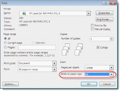 how to print booklet in word 2003