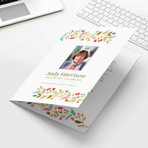 what is a funeral booklet called